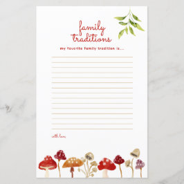 Rode Baby shower Vichy Mushroom voorspellingen spe