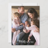 Rode Baby's Eerste Kerst Foto Kaarten (Achterkant)