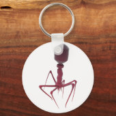 Rode bacteriofaag sleutelhanger (Voorkant)