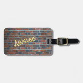 rode baksteen bagagelabel (Voorkant horizontaal)