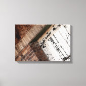 Rode baksteen en noodlijdend wit hout canvas afdruk (Voorkant)