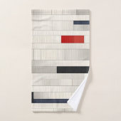 Rode bakstenen badhanddoek set bad handdoek (Handdoek)