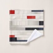 Rode bakstenen badhanddoek set bad handdoek (Wasdoekje)