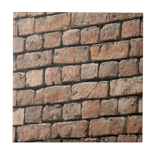 Rode bakstenen muur tegeltje (Voorkant)