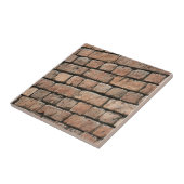 Rode bakstenen muur tegeltje (Zijkant)