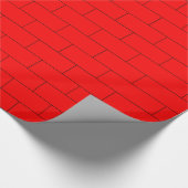 Rode Bakstenen Patroon Cadeaupapier (Hoek)