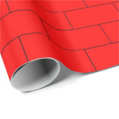 Rode Bakstenen Patroon Cadeaupapier (Rol Hoek)