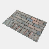 Rode bakstenen vloer textuur patroon foto ingang D Deurmat (Schuin)