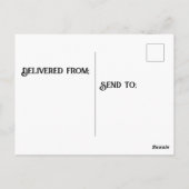 Rode bakstenen vuurtoren in tornado briefkaart (Achterkant)