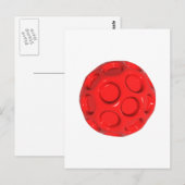 rode bal briefkaart (Voorkant / Achterkant)