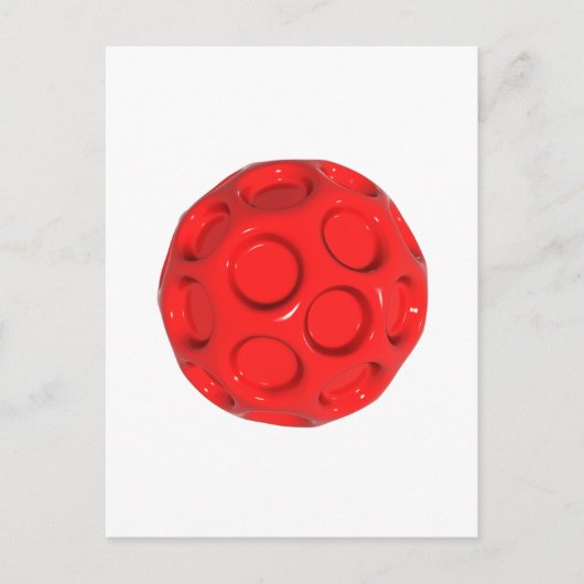rode bal briefkaart (Voorkant)