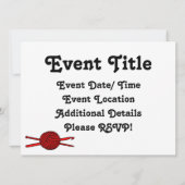 Rode bal van Garens (nit & haakwerk) Kaart (Achterkant)