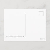 Rode bal, witte verlichting briefkaart (Achterkant)