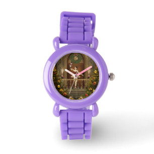 Rode Ballerina en Notenkraker Glitter polshorloge Horloge