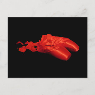 Rode balletschoenen briefkaart