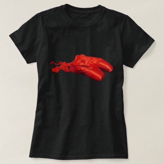 Rode balletschoenen t-shirt (Design voorkant)