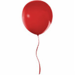 Rode ballon 1 Ornament Fotobeeldje Ornament<br><div class="desc">Fotosculptuur ornament van een heldere rode ballon gebonden met rood lintje. Zie het volledige collectie van het Ornament van de Valentijnsdag in de SPECIALE TOUCHES | Afdeling Voorkeuren partij.</div>