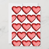 Rode ballon 1e kerstdag uitnodiging (Achterkant)