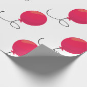 Rode ballon cadeaupapier (Hoek)