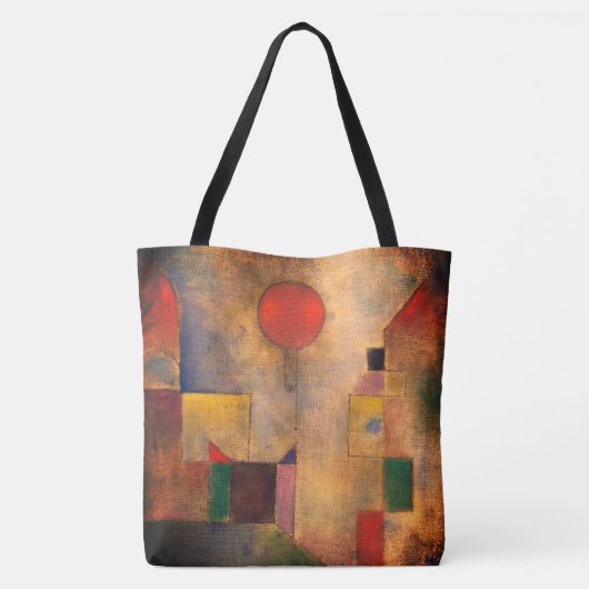 Rode ballon door Paul Klee Tote Bag (Achterkant)