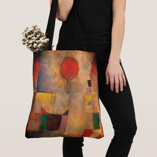 Rode ballon door Paul Klee Tote Bag (Dichtbij)