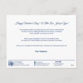 Rode ballon Happy Valentine's Day Voucher Kaart (Achterkant)