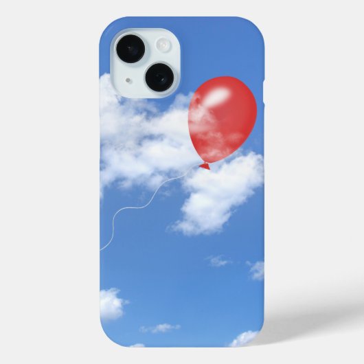 Rode ballon in wolken Case-Mate iPhone case (Achterkant)