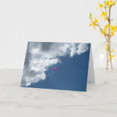 Rode ballon kaart (Gele Bloem)