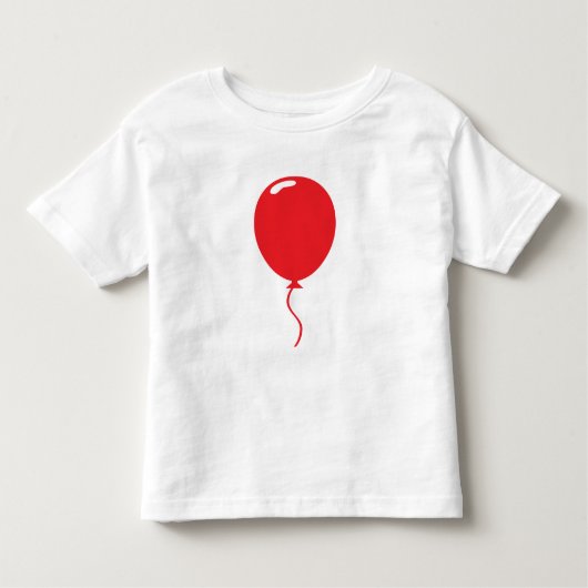 Rode ballon kinder shirts (Voorkant)