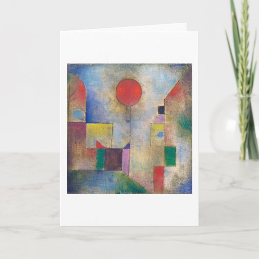 Rode ballon, Klee Kaart (Voorkant)