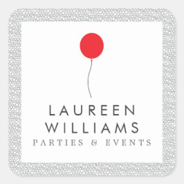 Rode ballon Logo gepersonaliseerde Stickers