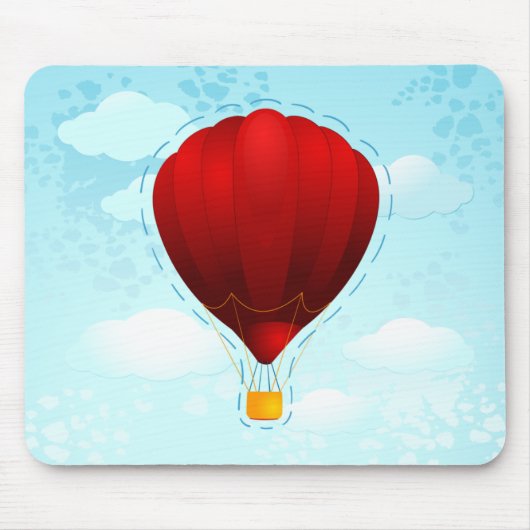 Rode ballon, mousepad muismat (Voorkant)