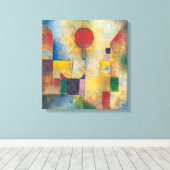 Rode ballon | Paul Klee | Canvas Afdruk (Insitu (Houten vloer))