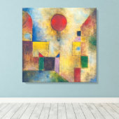 Rode ballon | Paul Klee | Canvas Afdruk (Insitu (Houten vloer))