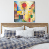 Rode ballon | Paul Klee | Canvas Afdruk (Insitu (Slaapkamer))