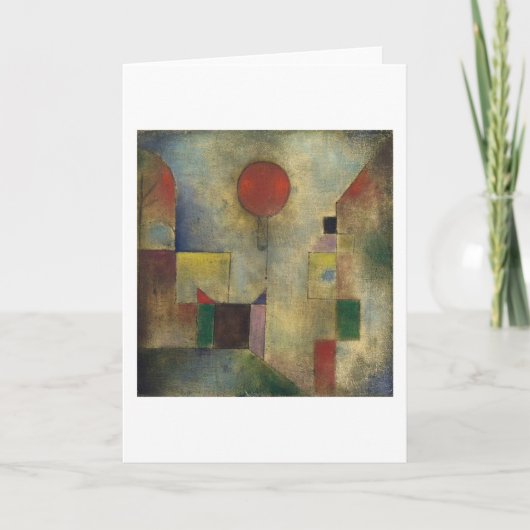 Rode ballon - Paul Klee Kaart (Voorkant)