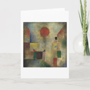 Rode ballon - Paul Klee Kaart