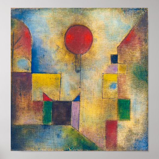 Rode ballon | Paul Klee | Poster (Voorkant)