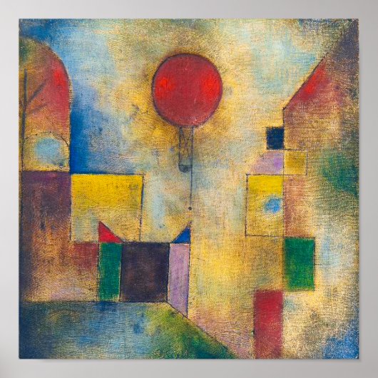 Rode ballon | Paul Klee | Poster (Voorkant)