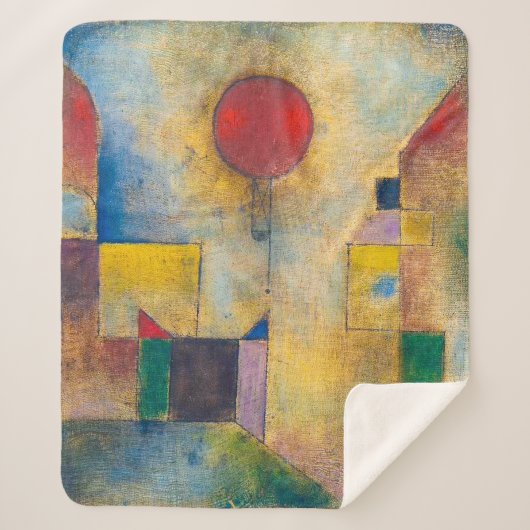 Rode ballon | Paul Klee | Sherpa Deken (Voorkant)