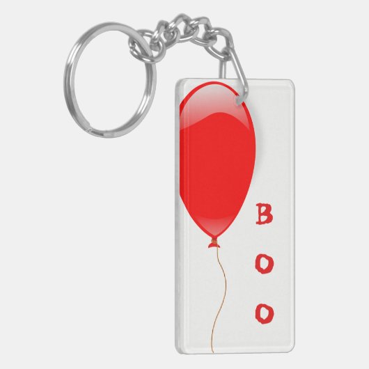 Rode ballon Sleutelhanger (Voorkant Links)