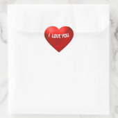 Rode ballon stijl hart Sticker (Tas)