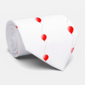 Rode ballon stropdas (Opgerold)