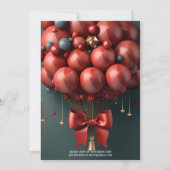 Rode ballon - uitnodiging van de Birthday Party (Achterkant)