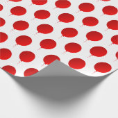 Rode ballonnen cadeaupapier (Hoek)