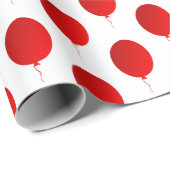 Rode ballonnen cadeaupapier (Rol Hoek)