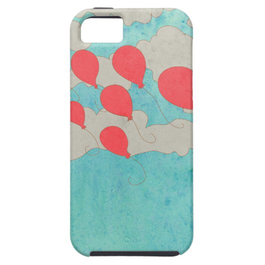 Rode ballonnen Case-Mate iPhone case (Achterkant)