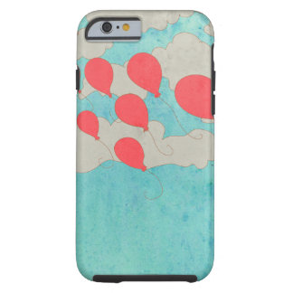 Rode ballonnen tough iPhone 6 hoesje