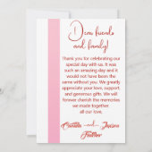 Rode ballonnen. Elegant Bedankt voor je kaart (Achterkant)