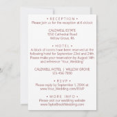 Rode ballonnen. Elegant trouwkaart Kaart (Achterkant)